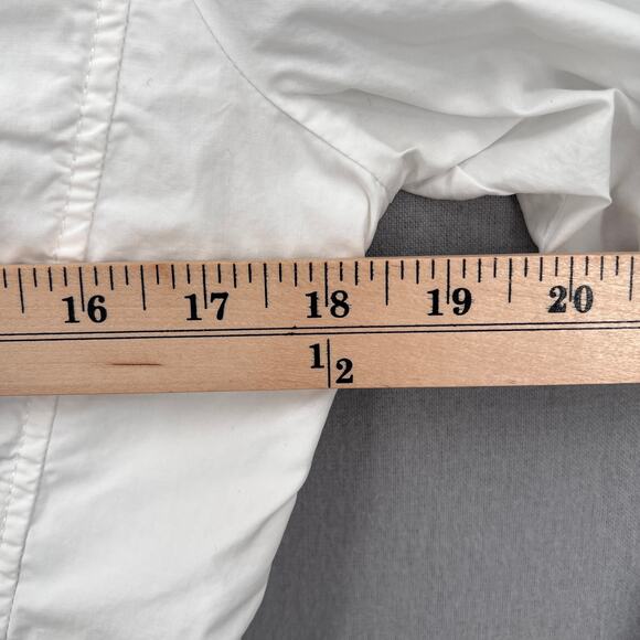 REBECCA TAYLOR Long Sleeve Eyelet Pop Top Womens 8 Milk White Romantic Boho - Picture 13 of 16